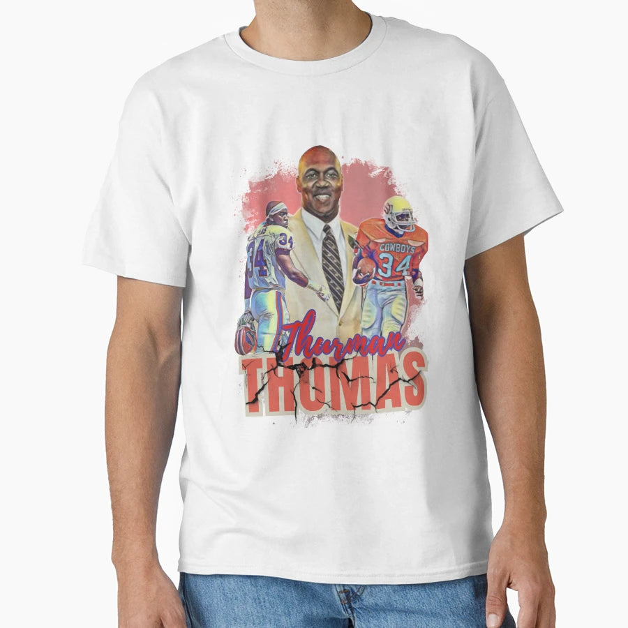 Thurman Thomas T-Shirt - Aesthetic Graphic for Adults - T-Shirt, Sweatshirt, Hoodie