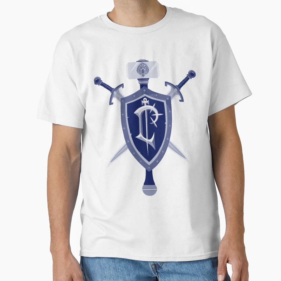 Minimalist Stormwind Lordaeron Crest T-Shirt - Streetwear Style for Adults - T-Shirt, Sweatshirt, Hoodie