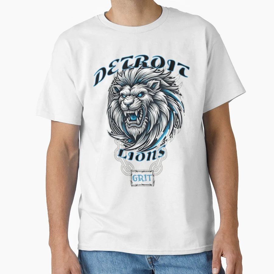 Detroit Lions Grit T-Shirt - Fun Novelty Design Men Women - T-Shirt, Sweatshirt, Hoodie