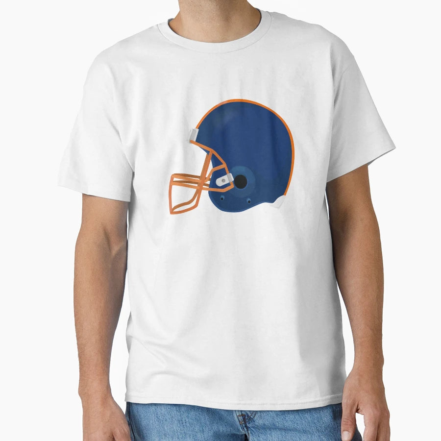Blue American Football Helmet T-Shirt - Fun Novelty Design for Adults - T-Shirt, Sweatshirt, Hoodie