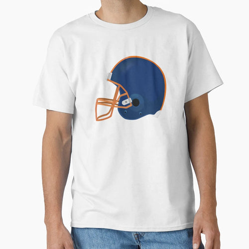 Blue American Football Helmet T-Shirt - Fun Novelty Design for Adults - T-Shirt, Sweatshirt, Hoodie