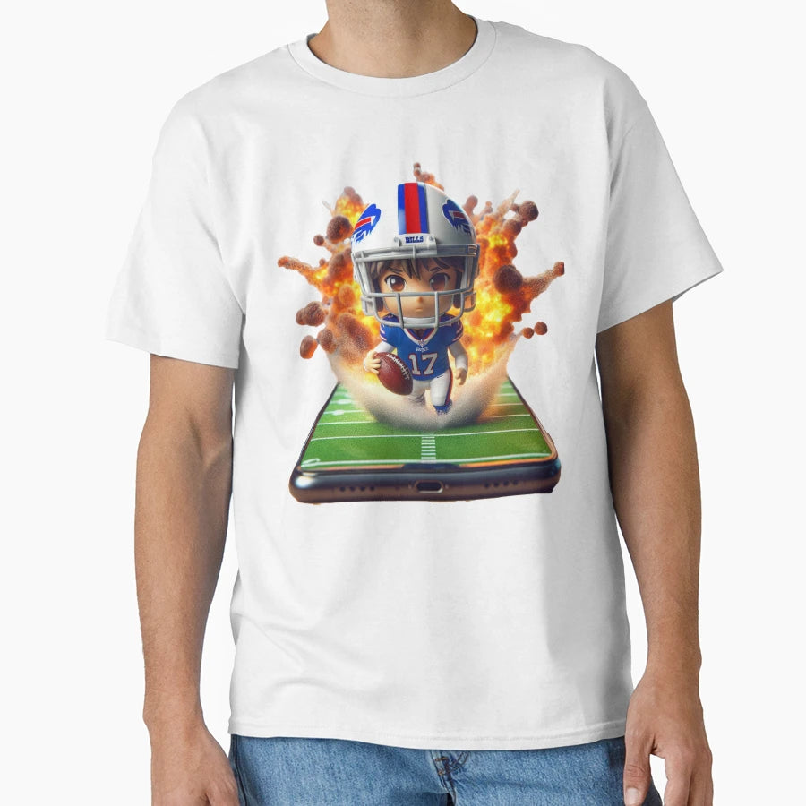 Digital Gridiron Explosive Football T-Shirt - Streetwear Style Men Women - T-Shirt, Sweatshirt, Hoodie