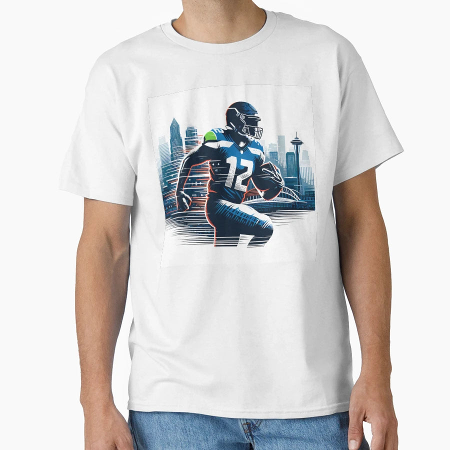 Seattle Football T-Shirt - Casual Everyday Wear Unisex - T-Shirt, Sweatshirt, Hoodie