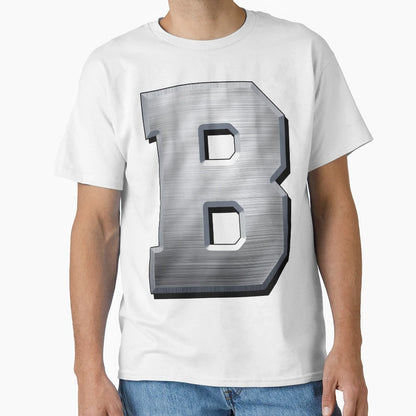 Copy Big Steel Letter B T-Shirt - Fun Novelty Design for Adults - T-Shirt, Sweatshirt, Hoodie