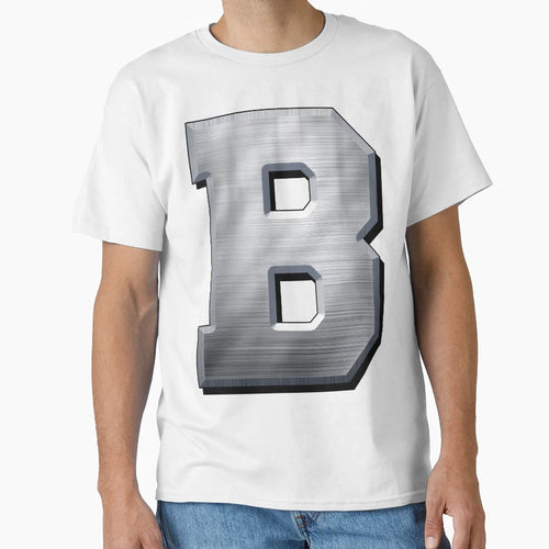 Copy Big Steel Letter B T-Shirt - Fun Novelty Design for Adults - T-Shirt, Sweatshirt, Hoodie