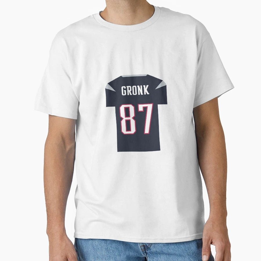 Rob Gronkowski Jersey T-Shirt - Custom Art Print Unisex - T-Shirt, Sweatshirt, Hoodie
