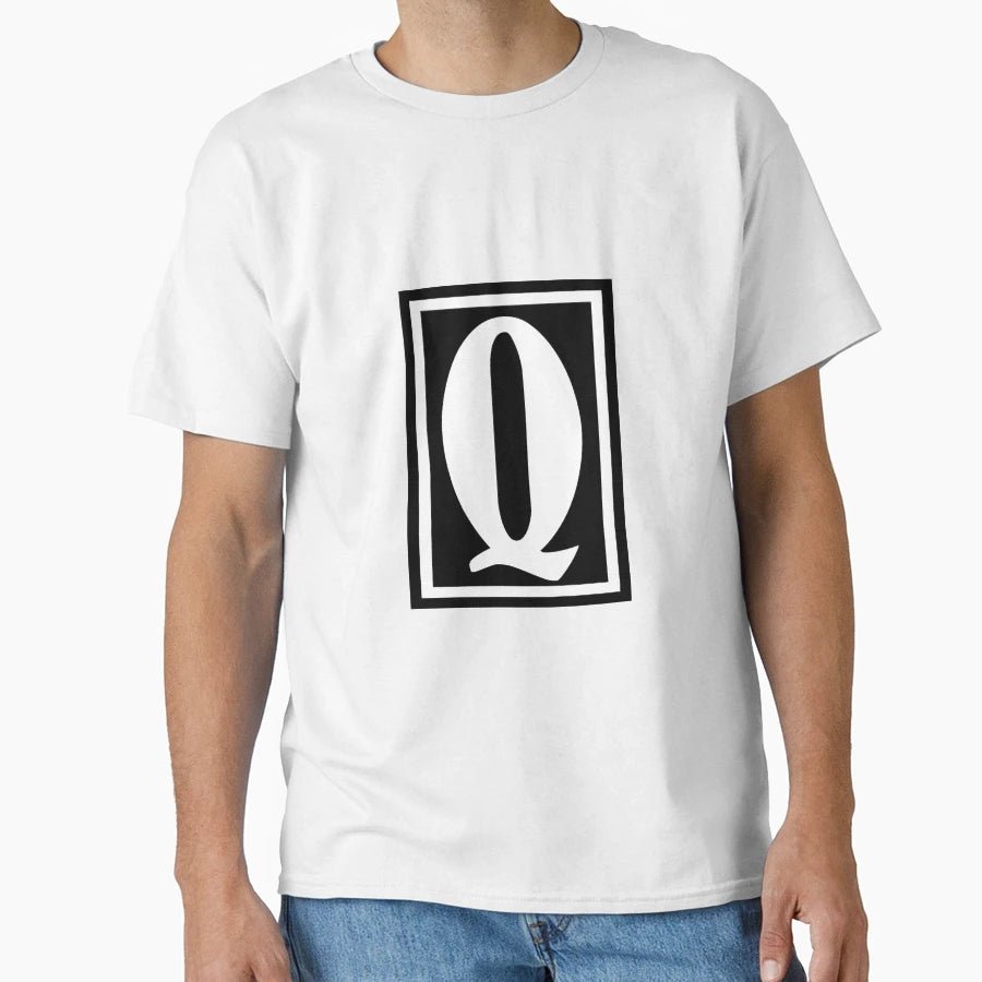 Fancy Letter Q T-Shirt - Aesthetic Graphic Unisex - T-Shirt, Sweatshirt, Hoodie