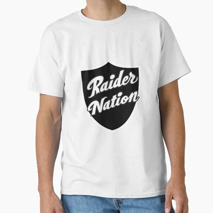 Raider Nation Shield T-Shirt - Fun Novelty Design for Adults - T-Shirt, Sweatshirt, Hoodie