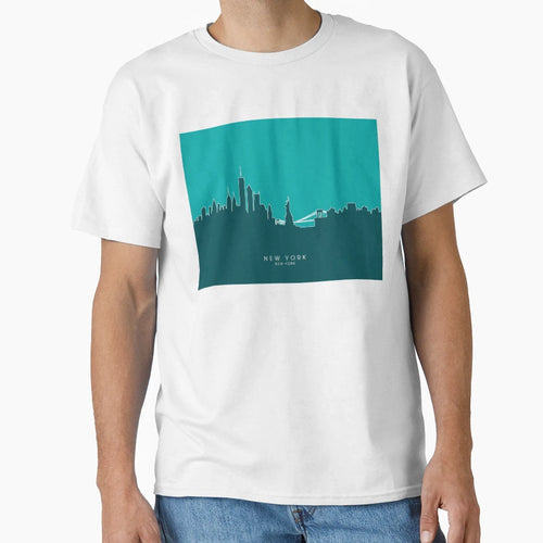New York Skyline T-Shirt - Fun Novelty Design Men Women - T-Shirt, Sweatshirt, Hoodie