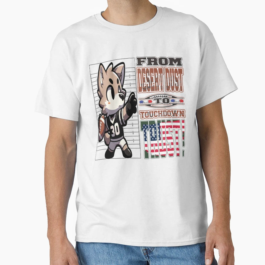 Coyote Quarterback T-Shirt - Custom Art Print for Adults - T-Shirt, Sweatshirt, Hoodie
