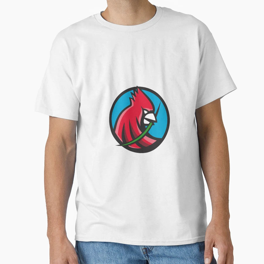 Cardinal Head Blade Grass Circle T-Shirt - Trendy Graphic Unisex - T-Shirt, Sweatshirt, Hoodie