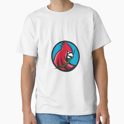 Cardinal Head Blade Grass Circle T-Shirt - Trendy Graphic Unisex - T-Shirt, Sweatshirt, Hoodie