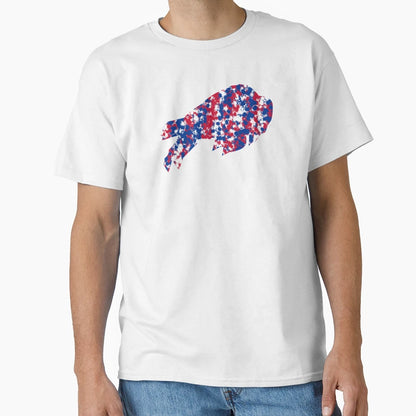 Bills Logo Paint Splatter T-Shirt - Streetwear Style for Adults - T-Shirt, Sweatshirt, Hoodie