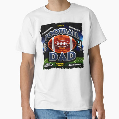 American Football Playing Positions T-Shirt - Fun Novelty Design Men Women - T-Shirt, Sweatshirt, Hoodie