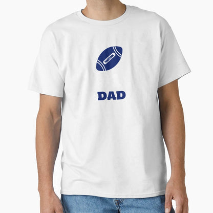 1 Dad Football Sports Fan Gift T-Shirt - Aesthetic Graphic for Adults - T-Shirt, Sweatshirt, Hoodie