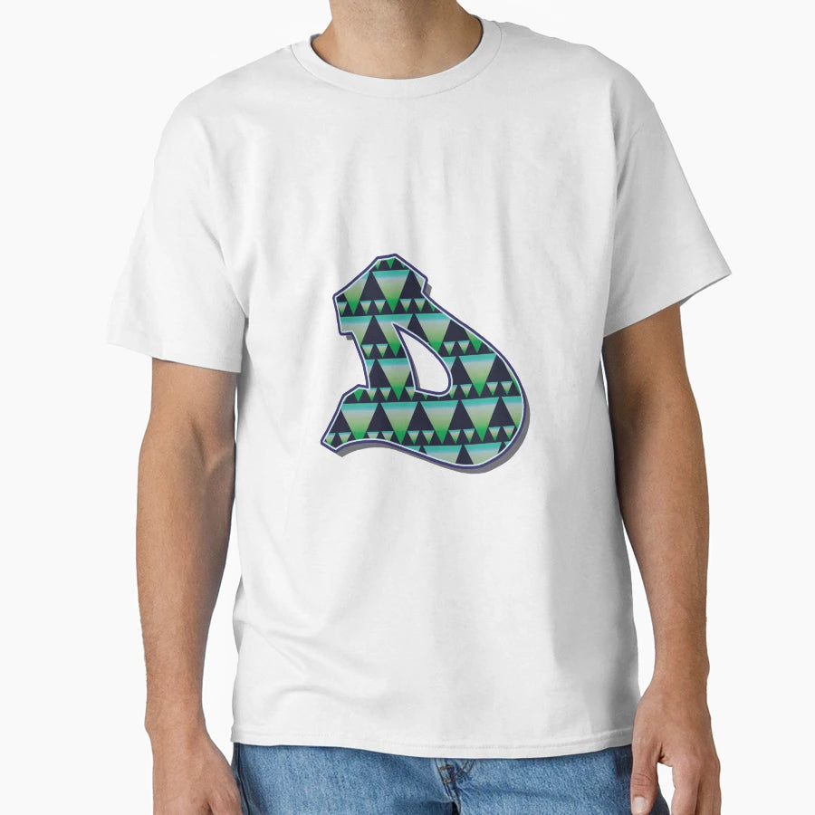 Letter D Pattern T-Shirt - Trendy Graphic for Adults - T-Shirt, Sweatshirt, Hoodie