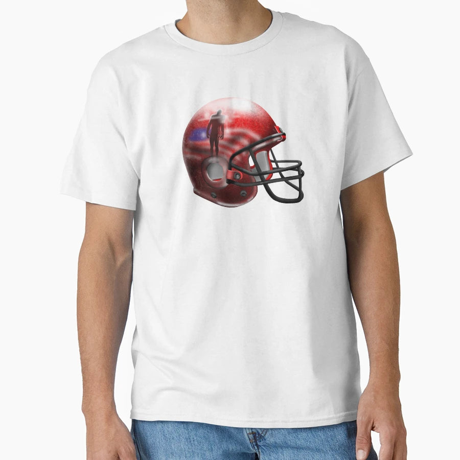 Football Helmet T-Shirt - Custom Art Print Unisex - T-Shirt, Sweatshirt, Hoodie