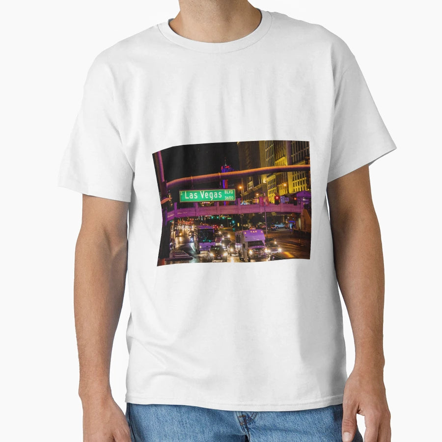 Las Vegas Boulevard Las Vegas Usa T-Shirt - Casual Everyday Wear for Adults - T-Shirt, Sweatshirt, Hoodie
