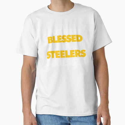 Hot Mess Blessed And Steelers T-Shirt - Aesthetic Graphic Men Women - T-Shirt, Sweatshirt, Hoodie