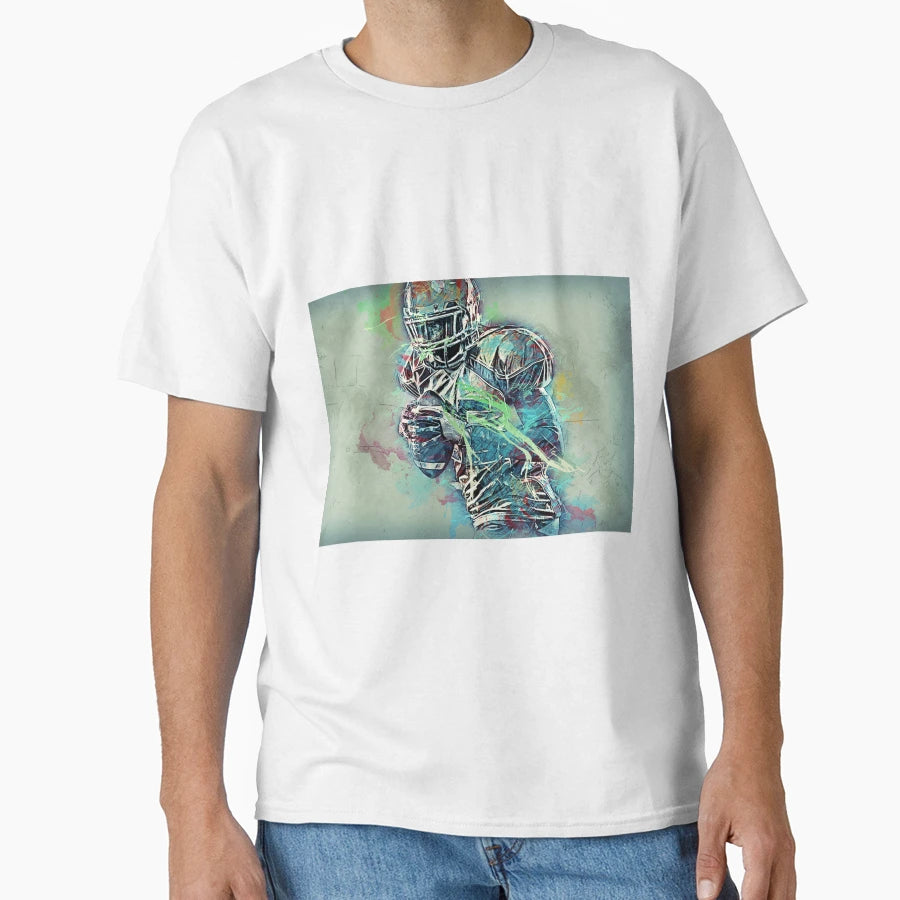 American Football Player T-Shirt - Graphic Print Unisex - T-Shirt, Sweatshirt, Hoodie