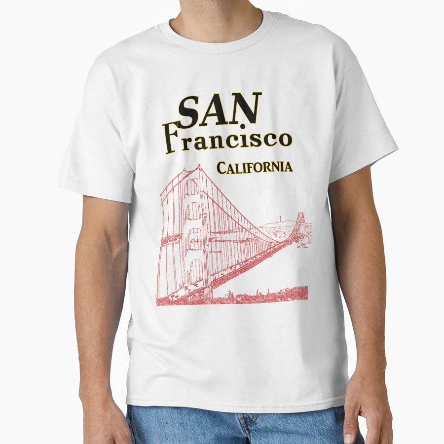 San Francisco California Golden T-Shirt - Casual Everyday Wear for Adults - T-Shirt, Sweatshirt, Hoodie