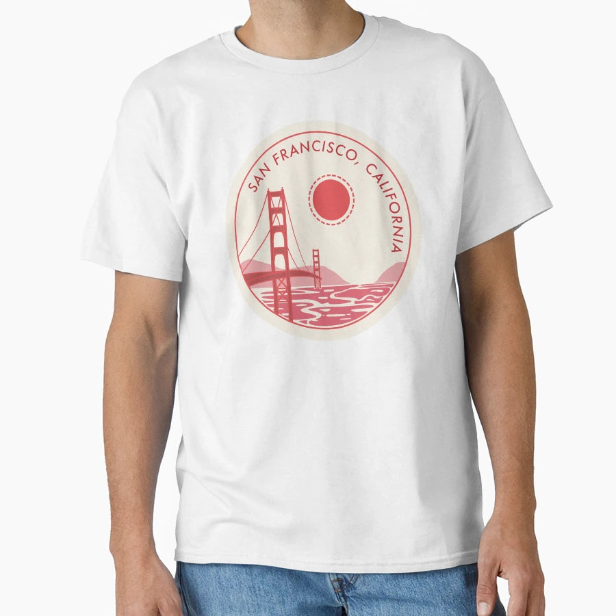 San Francisco California T-Shirt - Fun Novelty Design for Adults - T-Shirt, Sweatshirt, Hoodie