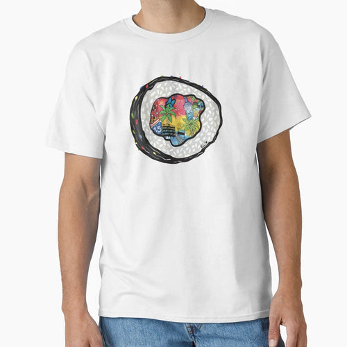 California Vacation Sushi Roll T-Shirt - Graphic Print Men Women - T-Shirt, Sweatshirt, Hoodie