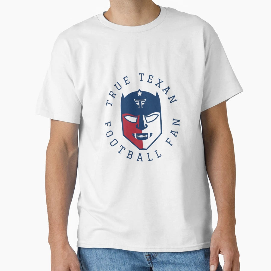 True Texan Football Fan Icon T-Shirt - Unique Graphic Men Women - T-Shirt, Sweatshirt, Hoodie