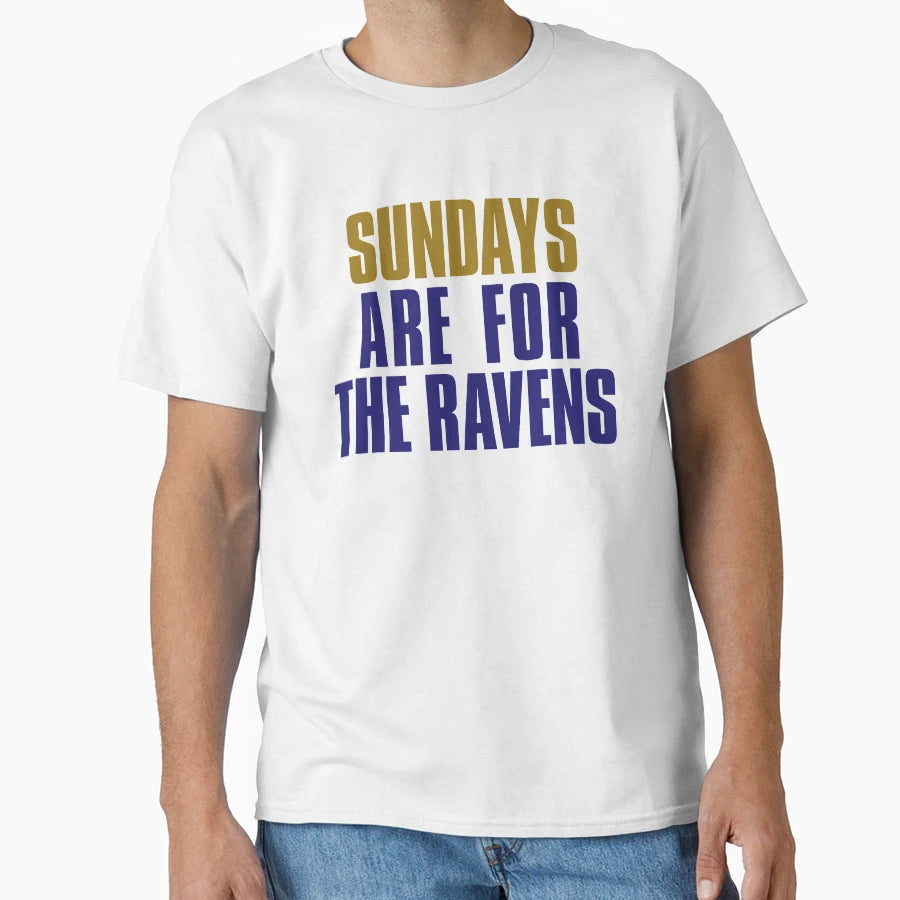 Sundays Are Ravens Baltimore Football T-Shirt - Aesthetic Graphic Unisex - T-Shirt, Sweatshirt, Hoodie