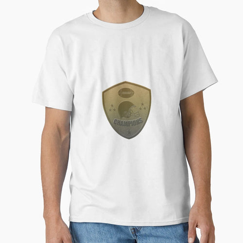 American Football Champions Shield T-Shirt - Trendy Graphic Men Women - T-Shirt, Sweatshirt, Hoodie