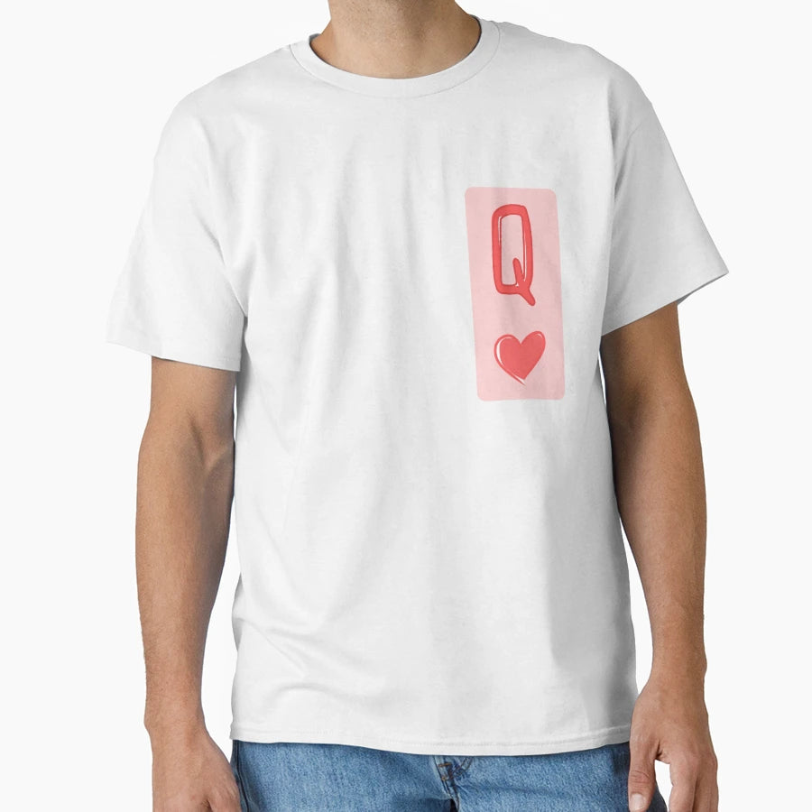 Lady Hearts Card T-Shirt - Fun Novelty Design for Adults - T-Shirt, Sweatshirt, Hoodie
