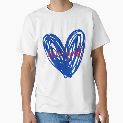 New York Heart 5 T-Shirt - Custom Art Print Unisex - T-Shirt, Sweatshirt, Hoodie