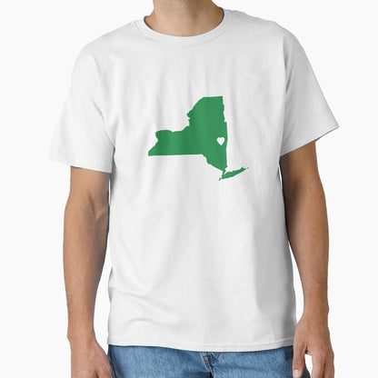 New York Love Green T-Shirt - Graphic Print Unisex - T-Shirt, Sweatshirt, Hoodie