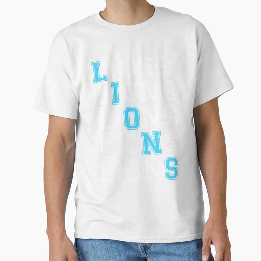 Art Detroit Lions T-Shirt - Novelty Apparel for Adults - T-Shirt, Sweatshirt, Hoodie