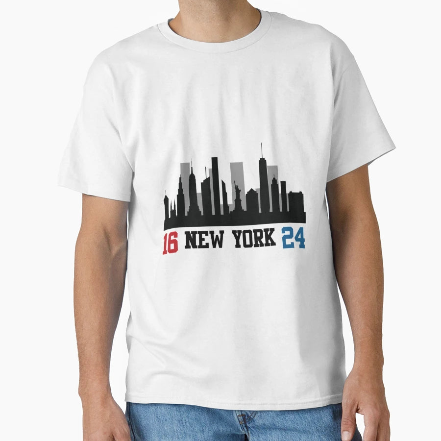 Black New York City Skyline T-Shirt - Minimalist Print Men Women - T-Shirt, Sweatshirt, Hoodie
