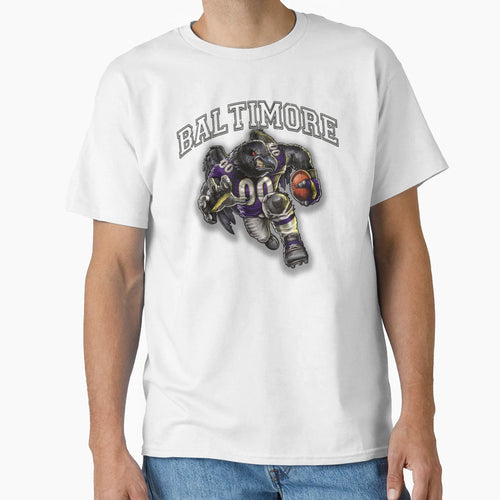 Baltimore Football Detroit Lions Football T-Shirt - Graphic Print Unisex - T-Shirt, Sweatshirt, Hoodie