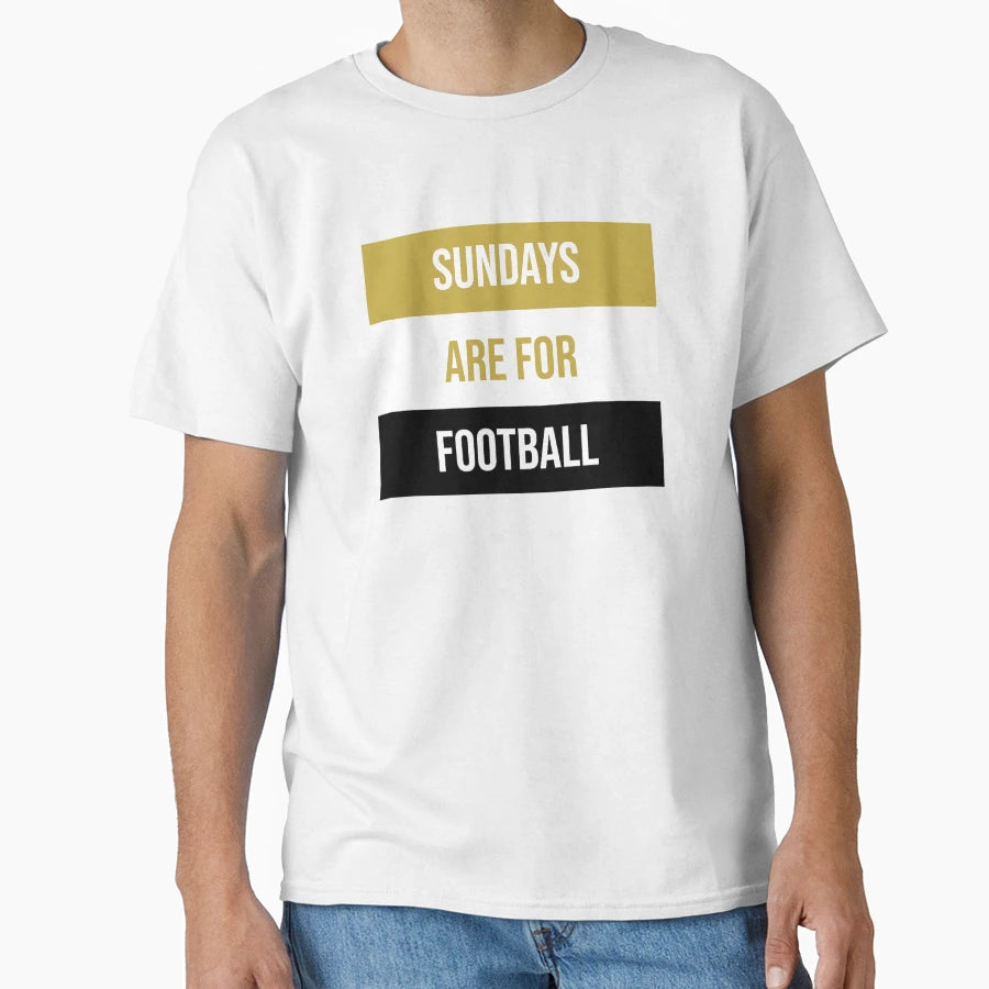 Sundays Are Football T-Shirt - Minimalist Print Men Women - T-Shirt, Sweatshirt, Hoodie