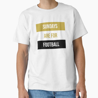 Sundays Are Football T-Shirt - Minimalist Print Men Women - T-Shirt, Sweatshirt, Hoodie