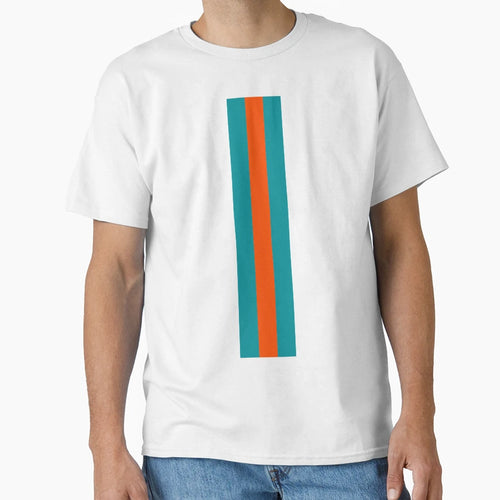 American Football Stripes Miami T-Shirt - Fun Novelty Design for Adults - T-Shirt, Sweatshirt, Hoodie