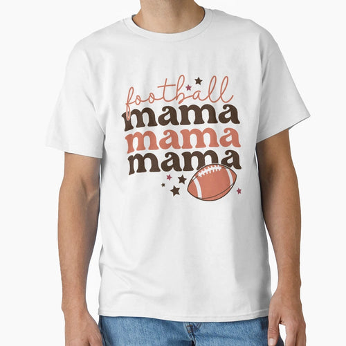 Football Mama Mama Mama Mothers Day T-Shirt - Custom Art Print for Adults - T-Shirt, Sweatshirt, Hoodie