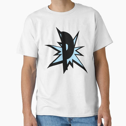 Monogram P Letter Initials Light Blue T-Shirt - Streetwear Style Men Women - T-Shirt, Sweatshirt, Hoodie