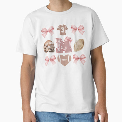 Mustang Football Cutesy T-Shirt - Unique Graphic Unisex - T-Shirt, Sweatshirt, Hoodie