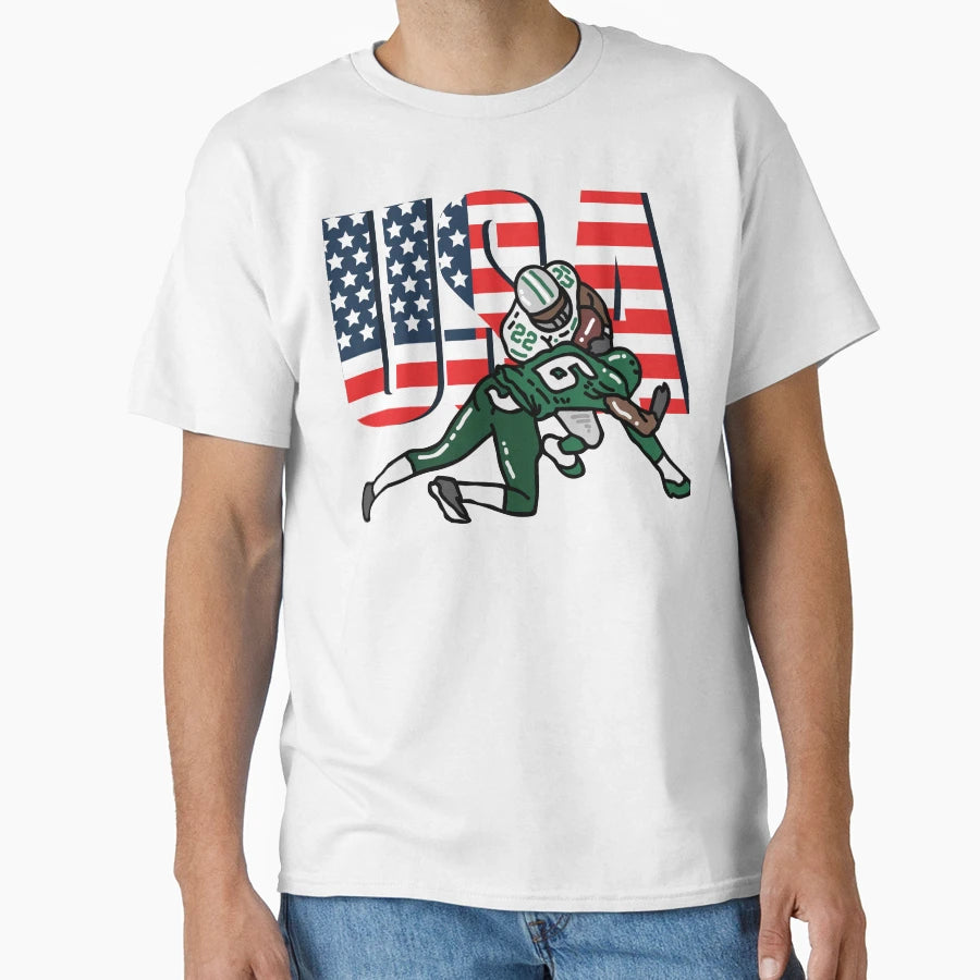 Flag And Text United States And T-Shirt - Casual Everyday Wear Men Women - T-Shirt, Sweatshirt, Hoodie