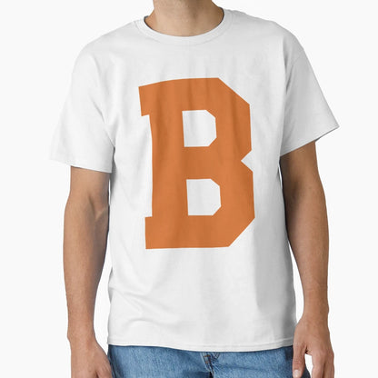 Alphabet Orange B Sports Letter B T-Shirt - Unique Graphic Unisex - T-Shirt, Sweatshirt, Hoodie