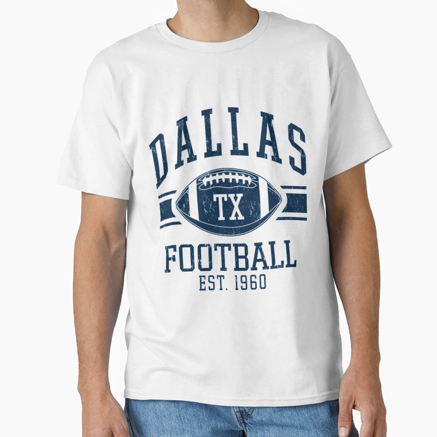 Distressed Dallas Cowboys Football T-Shirt - Minimalist Print Men Women - T-Shirt, Sweatshirt, Hoodie