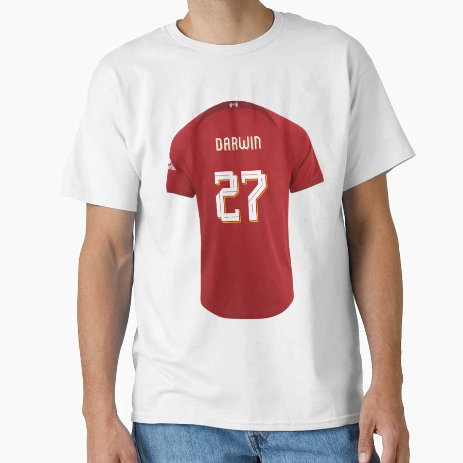 Darwin Nunez 27 T-Shirt - Novelty Apparel for Adults - T-Shirt, Sweatshirt, Hoodie