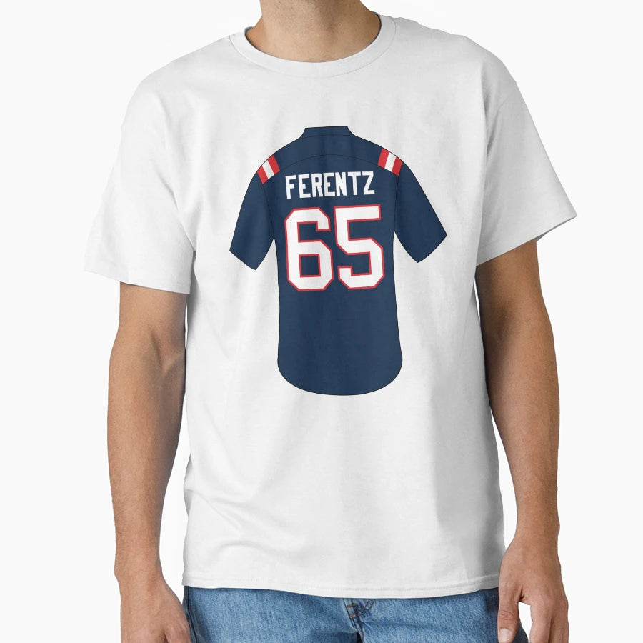 James Ferentz Jersey Number 65 T-Shirt - Trendy Graphic Men Women - T-Shirt, Sweatshirt, Hoodie