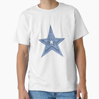 Aesthetic Y2K Blue Star T-Shirt - Minimalist Print Unisex - T-Shirt, Sweatshirt, Hoodie