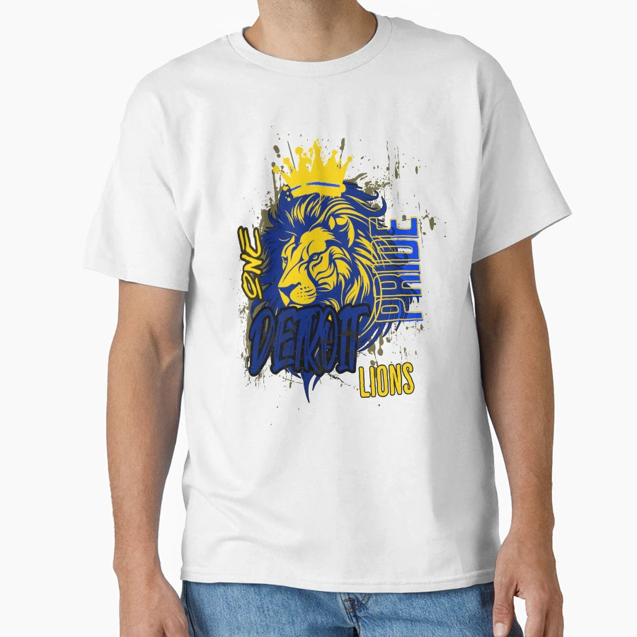 Detroit Lions One Pride T-Shirt - Novelty Apparel for Adults - T-Shirt, Sweatshirt, Hoodie