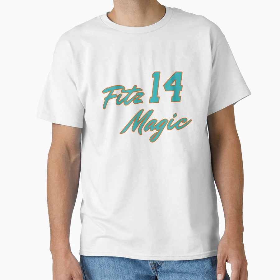 Miami Dolphins Fitz Magic T-Shirt - Minimalist Print Unisex - T-Shirt, Sweatshirt, Hoodie